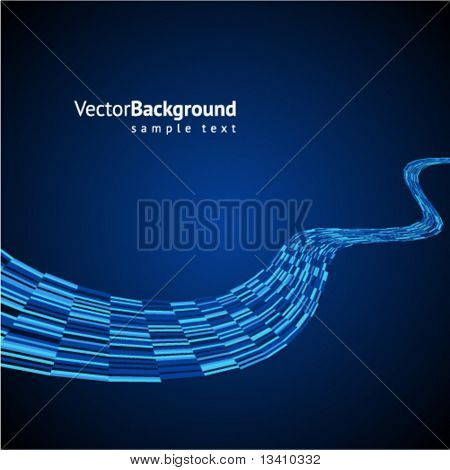 Filo blu linea vector background