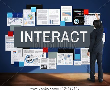 Interact Corporate Future Interacting Interactive Concept