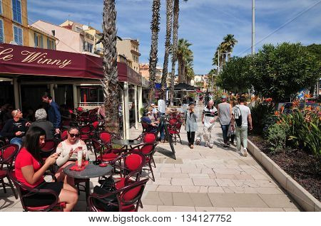 Bandol France - april 20 2016 : the picturesque city in spring
