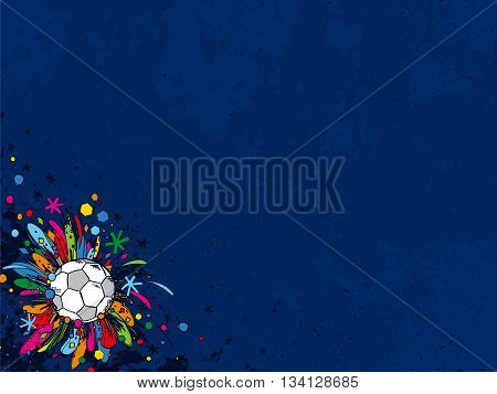 Football Doodle Ornament Soccer Blue Wallpaper
