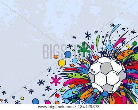 Football Doodle Ornament Soccer Light Background