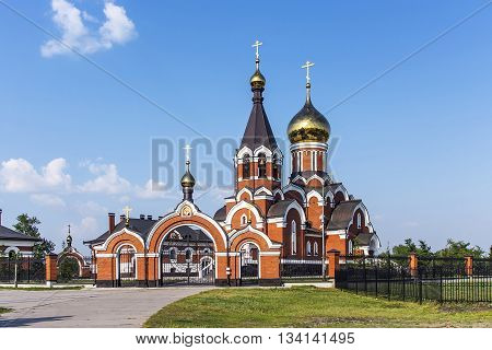 Kargat Novosibirsk oblast Siberia Russia - June 12 2016: the Orthodox Church of Elijah the Prophet