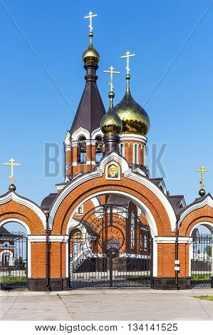 Kargat Novosibirsk oblast Siberia Russia - June 12 2016: the Orthodox Church of Elijah the Prophet