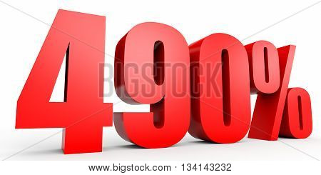 Discount 490 Percent Off. 3D Illustration.