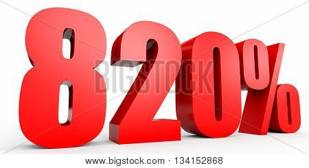 Discount 820 Percent Off. 3D Illustration.