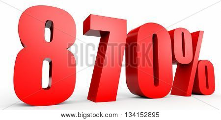 Discount 870 Percent Off. 3D Illustration.