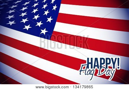 Happy Flag Day Us Flag Background