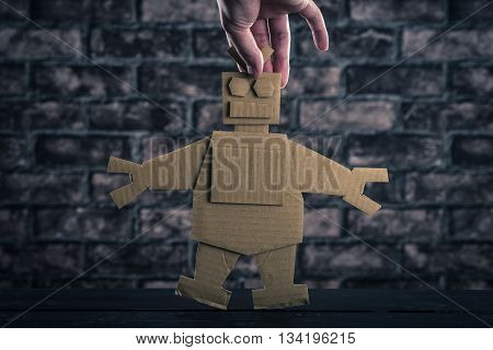 Robot Made Of Paper