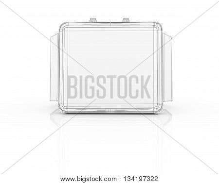 Smart watch new technology electronic device. 3D illustration