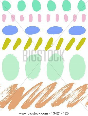 Abstract vector background hand drawn textures seamless pattern