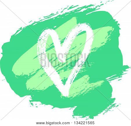 Abstract vector background hand drawn textures card with hand drawn heart shape