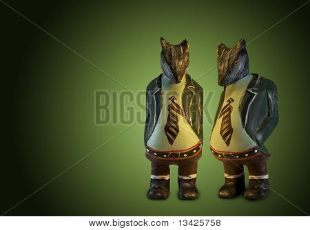 Anno del ratto in legno figura