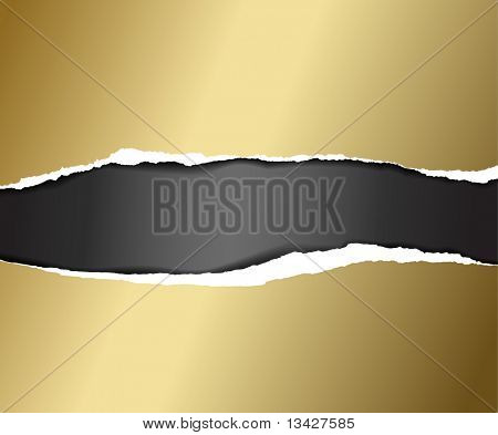 Vektor slet gyllene papper - abstrakt jul bakgrund