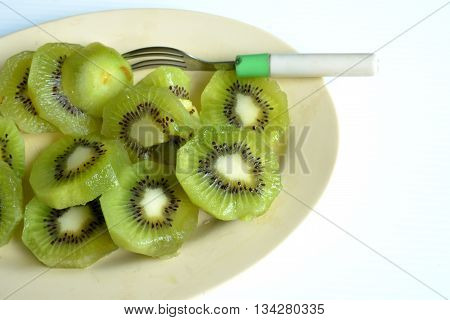 Kiwi in dish - A kind of Fruit