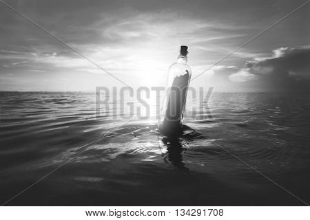Message Bottle Communication Tranquil Letter Concept