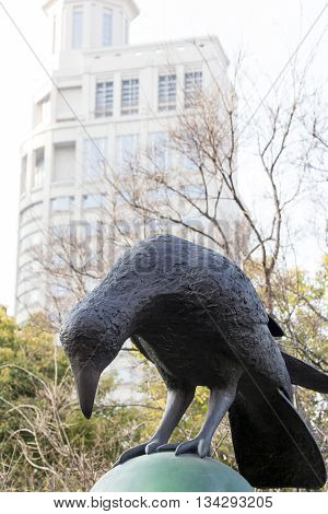SHANGHAI. CHINA - MARCH 15. 2014: Detail of the sculpture at Jing'an International Sculpture Exhibition titled City Fantasy. It features 68 sculptures by 31 artists from eight countries.