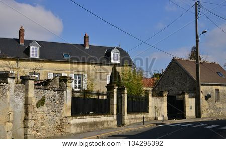 Serans France - march 14 2016 : the picturesque village in spring