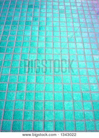 Blå mosaik fliser