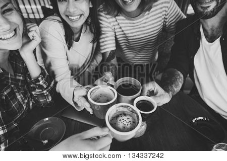 Camping Coffee Break Togetherness Friendship Concept
