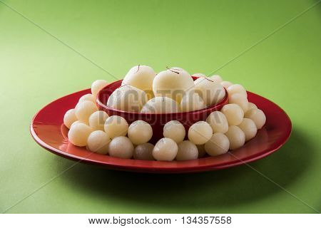 Rosogolla or Roshogolla or Rasagola or Ras Gulla, famous Bengali sweet