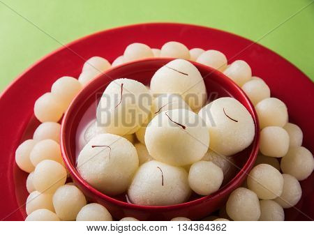 Rasgulla or Rosogulla or Ras Gulla, famous Indian sweet