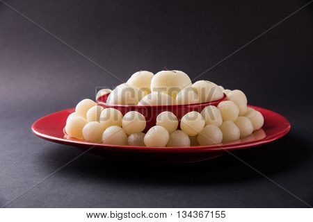 Rasgulla or Rosogulla or Ras Gulla, famous Indian sweet