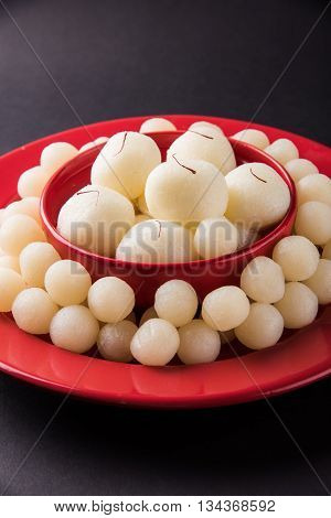 Rasgulla or Rosogulla or Ras Gulla, famous Indian sweet