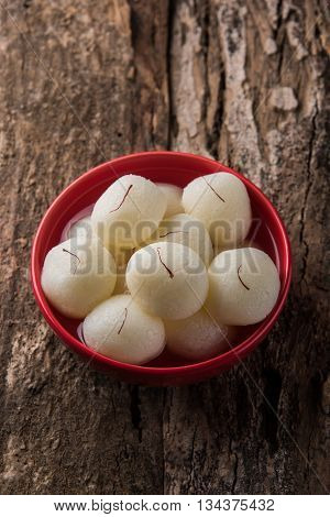 Rosogolla or Roshogolla or Rasagola or Ras Gulla, famous Bengali sweet