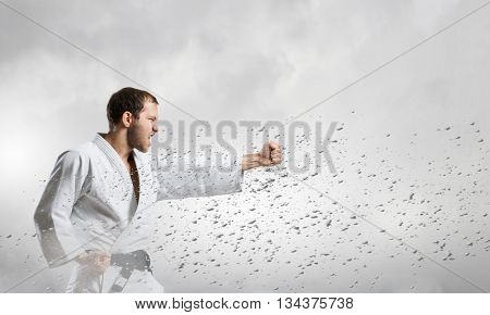 Krate man in action