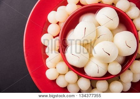 Rosogolla or Roshogolla or Rasagola or Ras Gulla, famous Bengali sweet