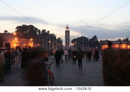 die Medina von Marrakesch Marokko an 