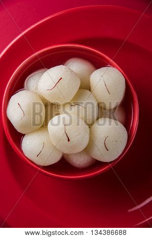 Rosogolla or Roshogolla or Rasagola or Ras Gulla, famous Bengali sweet