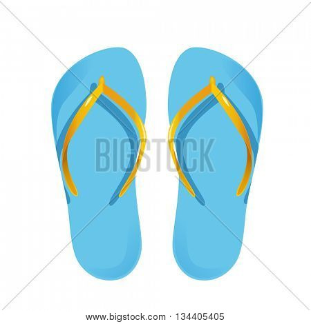 Beach sandals.Vector