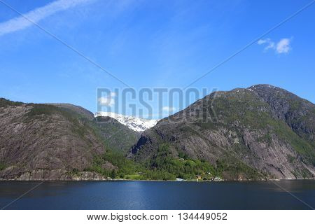Fjord And Mountains