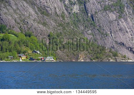 Fjord And Mountains