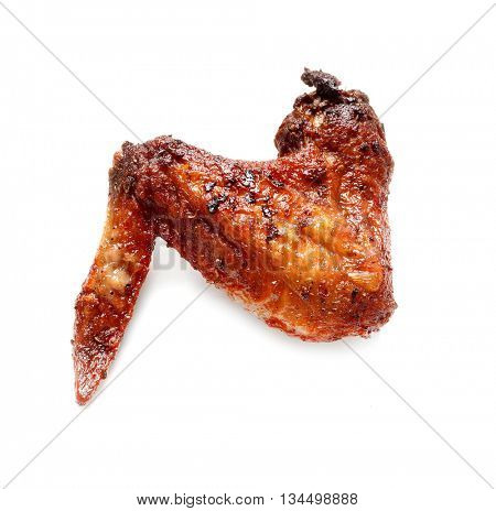 Grilled chicken wing. Chicken wings.