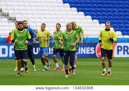 Uefa Euro 2016: Ukraine Pre-match Training In Lyon