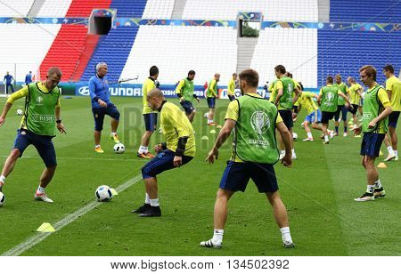 Uefa Euro 2016: Ukraine Pre-match Training In Lyon