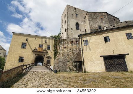 Buchlov castle - famous Gothic castle, Moravia, Czech republic