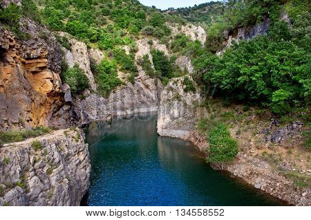 Landscape in Congost de Mont-rebei in Spain