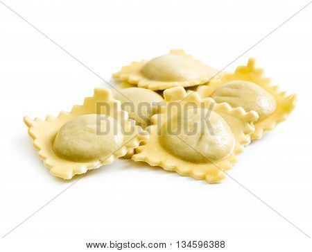 Ravioli Isolated On White Background