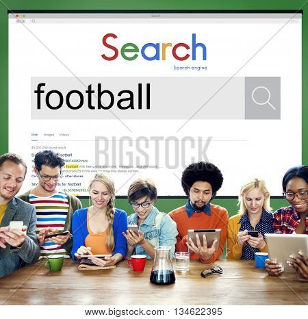 Football Ball Game Goal Hobby Match Playing Sport Concept