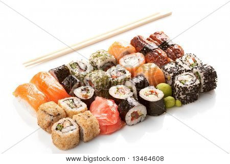 Diferentes tipos de sushi