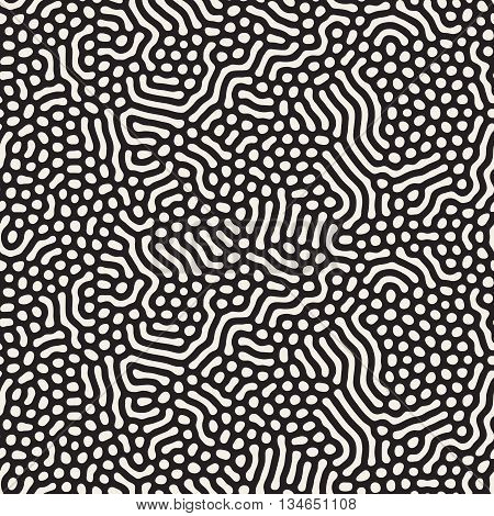 Vector Seamless Organic Lines Coral Pattern