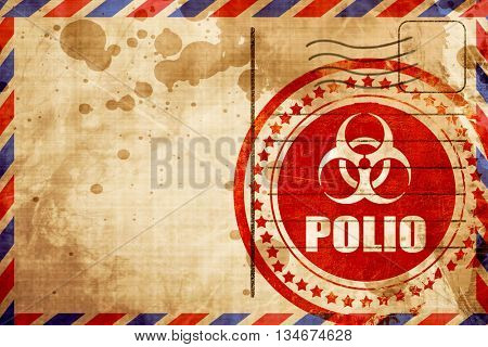 Polio concept background