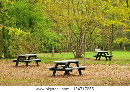 Evreux France - april 29 2016 : the Trangis castle park