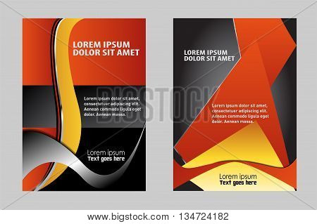 orange flyer vector photo free trial bigstock professional flyer background