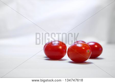 fresh red tomato vetgetable on white background