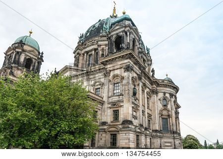 Berlin, Mitte - May 16 : Berlin Cathedral Church. German Berliner Dom. A famous landmark. May 16, 2016 in Berlin, Germany. 