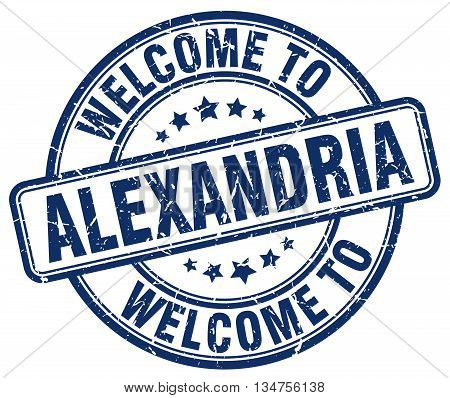 welcome to Alexandria stamp. welcome to Alexandria.